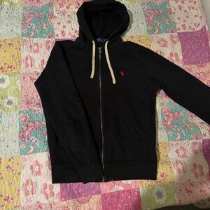 Black Polo Ralph Lauren Zip Up Fleece
